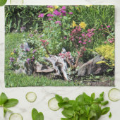 Bunte mittlere Sommer-Gärten! Geschirrtuch (Gefaltet)