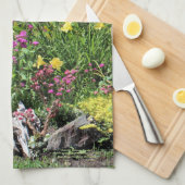 Bunte mittlere Sommer-Gärten! Geschirrtuch (Viertel Falte)