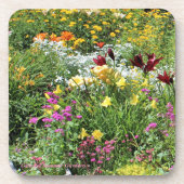 Bunte mittlere Sommer-Gärten! Untersetzer (Vorderseite)