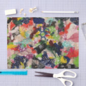 Bunte Mixed Media Pop Art Collage Seidenpapier (Handwerk)