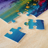 Bunte Moderne Abstrakte Kunst Puzzle (Seite)