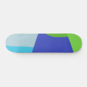 bunte moderne abstrakte Kunst Skateboard (Horizontal)