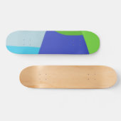 bunte moderne abstrakte Kunst Skateboard (Horizontal)