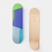 bunte moderne abstrakte Kunst Skateboard (Vorderseite)
