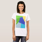 bunte moderne abstrakte Kunst T-Shirt (Vorne ganz)