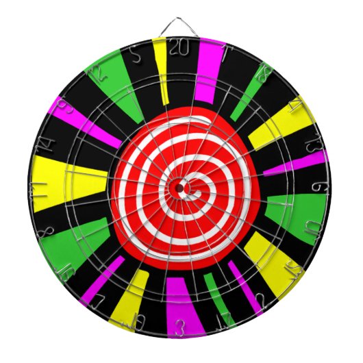 Bunte moderne Dartscheibe (vorne)