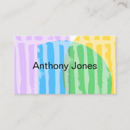 bunte moderne geometrische abstrakte Kunst Visitenkarte