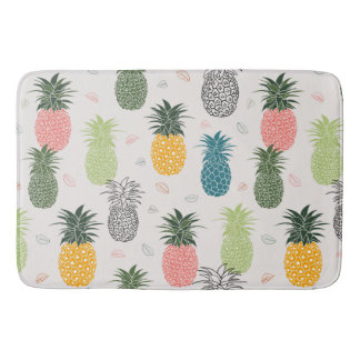 Bunte modische Ananas Badematte