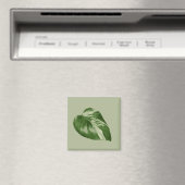 Bunte Monstera Albo Magnet (In Situ (Geschirrspüler))