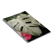 Bunte Monstera-Blatt-Blumen Notizblock (Rechte Seite)