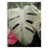 Bunte Monstera-Blatt-Blumen Notizblock (Vorderseite)