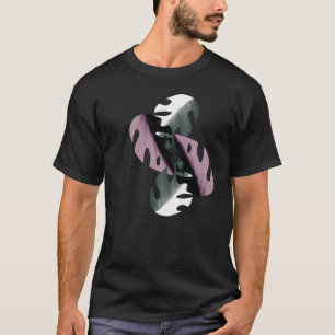 Bunte Monstera Zimmerpflanzen Pflanze Rosa T-Shirt