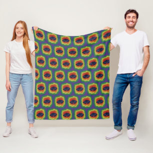 Bunte Motten-Decke Fleecedecke