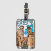 Bunte München Deutschland Frauenkirche Gepäckanhänger (Vorderseite Vertikal)