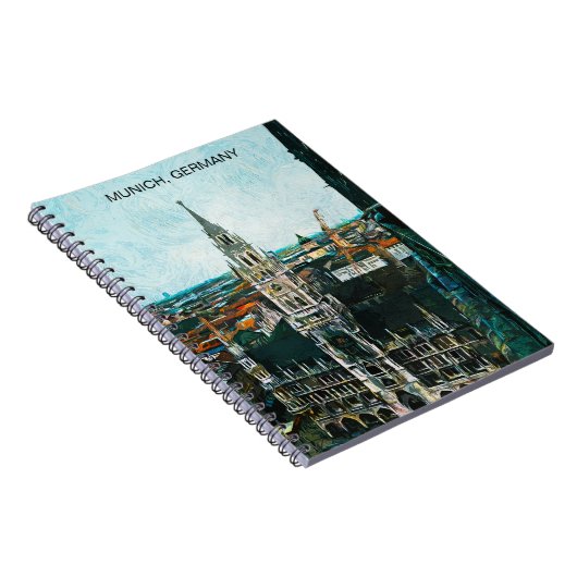 Bunte Münchner Ölfarbe Notizblock (Rechte Seite)