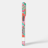 Bunte Muscheln Monogramm Case-Mate iPhone Hülle (Rückseite / Rechts)