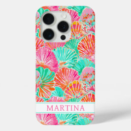 Bunte Muscheln Monogramm Case-Mate iPhone Hülle