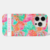 Bunte Muscheln Monogramm Case-Mate iPhone Hülle (Rückseite (Horizontal))