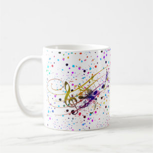 Bunte Musik-Spritzer-Kaffeetasse Kaffeetasse