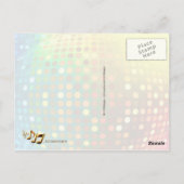 Bunte Musikautomaten Postkarte (Rückseite)