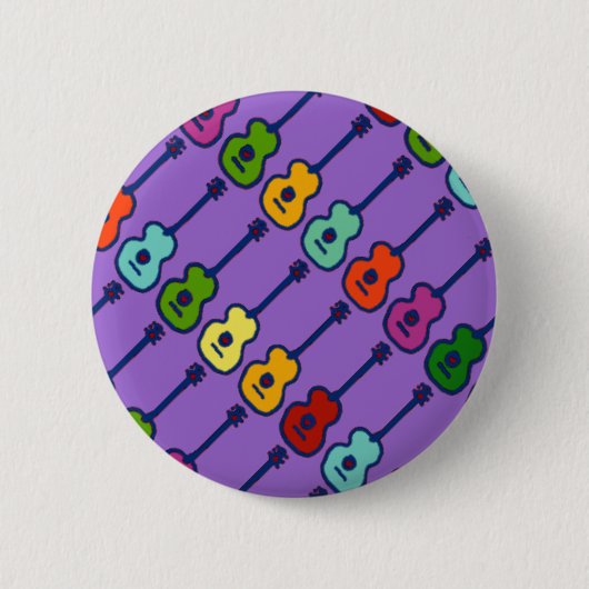 bunte Musikinstrumente Button (Vorderseite)