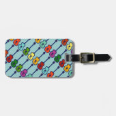 bunte Musikinstrumente Gepäckanhänger (Vorderseite horizontal)