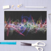 Bunte Musiknote musikalisch Seidenpapier (Handwerk)