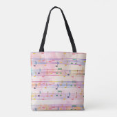 bunte Musiknote-Treble-Musiker musikalisch Tasche (Rückseite)