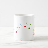 bunte Musiknoten Kaffeetasse (Mittel)