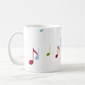 bunte Musiknoten Kaffeetasse (Links)