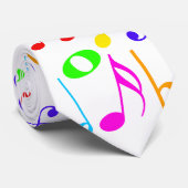 Bunte Musiknoten-Krawatte Krawatte (Gerollt)