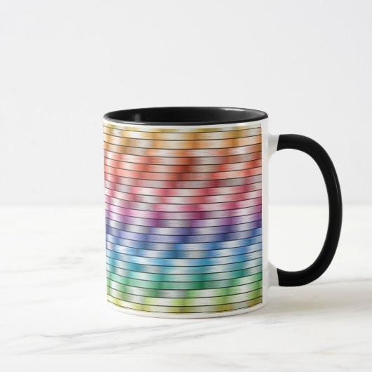 Bunte Muster-Kaffee-Tasse Tasse (Rechts)