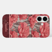 Bunte Mutter Geschenk Nelke Blumen Name Case-Mate iPhone Hülle (Rückseite (Horizontal))