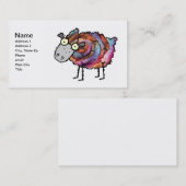 Bunte Mutterschaf-Visitenkarte Visitenkarte (Vorne/Hinten)