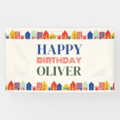 Bunte Nachbarschaft Geburtstagspartei Banner (Horizontal)