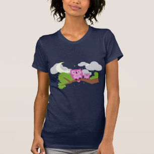 Bunte Nachteule T-Shirt