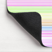 Bunte Nadelstreifen Mousepad (Ecke)