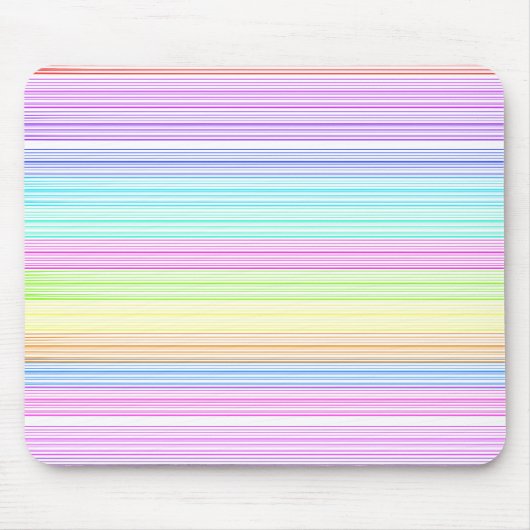 Bunte Nadelstreifen Mousepad (Vorne)