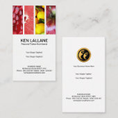 Bunte nahrhafte Superfrucht-persönlicher Trainer Visitenkarte (Vorne/Hinten)