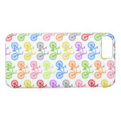 Bunte nahtlose Fahrräder des coolen niedlichen Case-Mate iPhone Hülle (Rückseite (Horizontal))