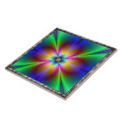 Bunte Neon Daisy Tile Fliese (Seite)
