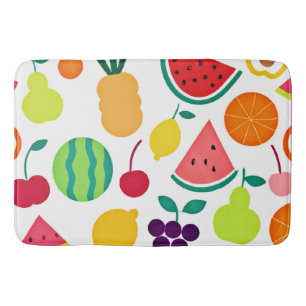 Bunte Neon-Frucht-Fiesta Badematte
