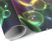 Bunte Neonblasen Geschenkpapier (Rolleneckpunkt)