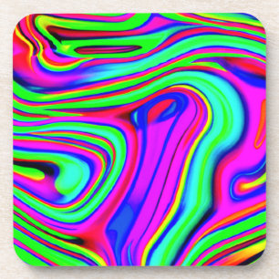 Bunte Neonmuster. Jetzt kaufen Getränkeuntersetzer