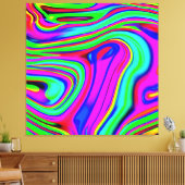 Bunte Neonmuster. Jetzt kaufen Leinwanddruck (Insitu (Wohnzimmer))