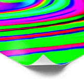 Bunte Neonmuster. Jetzt kaufen Poster (Ecke)