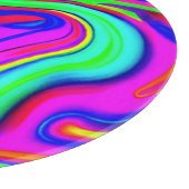 Bunte Neonmuster. Jetzt kaufen Schneidebrett (Ecke)