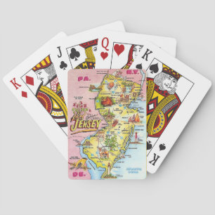 Bunte New Jersey Karte Spielkarten