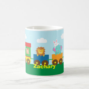 Bunte niedliche Tiere Zug für Kinder Kaffeetasse