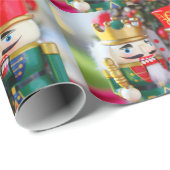 Bunte Nussknacker Geschenkpapier (Rolleneckpunkt)